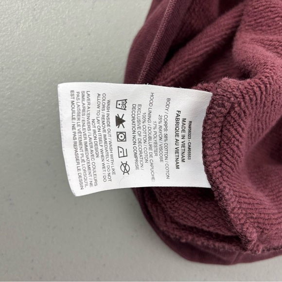 Nike Maroon Hoodie Sweatshirt Women's Medium Pullover Athletic Activewear - Picture 5 of 8